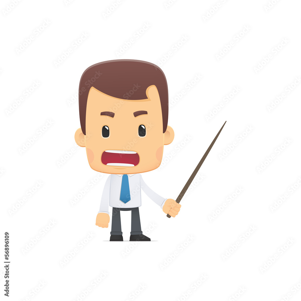 manager in various poses for use in advertising, presentations,