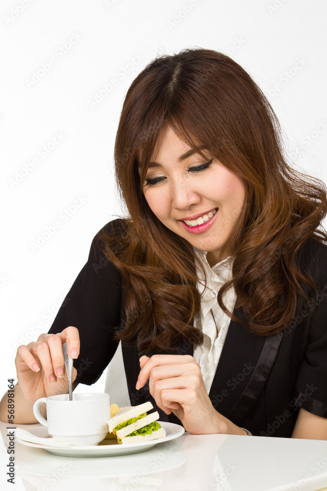 woman and coffee woman and coffee
