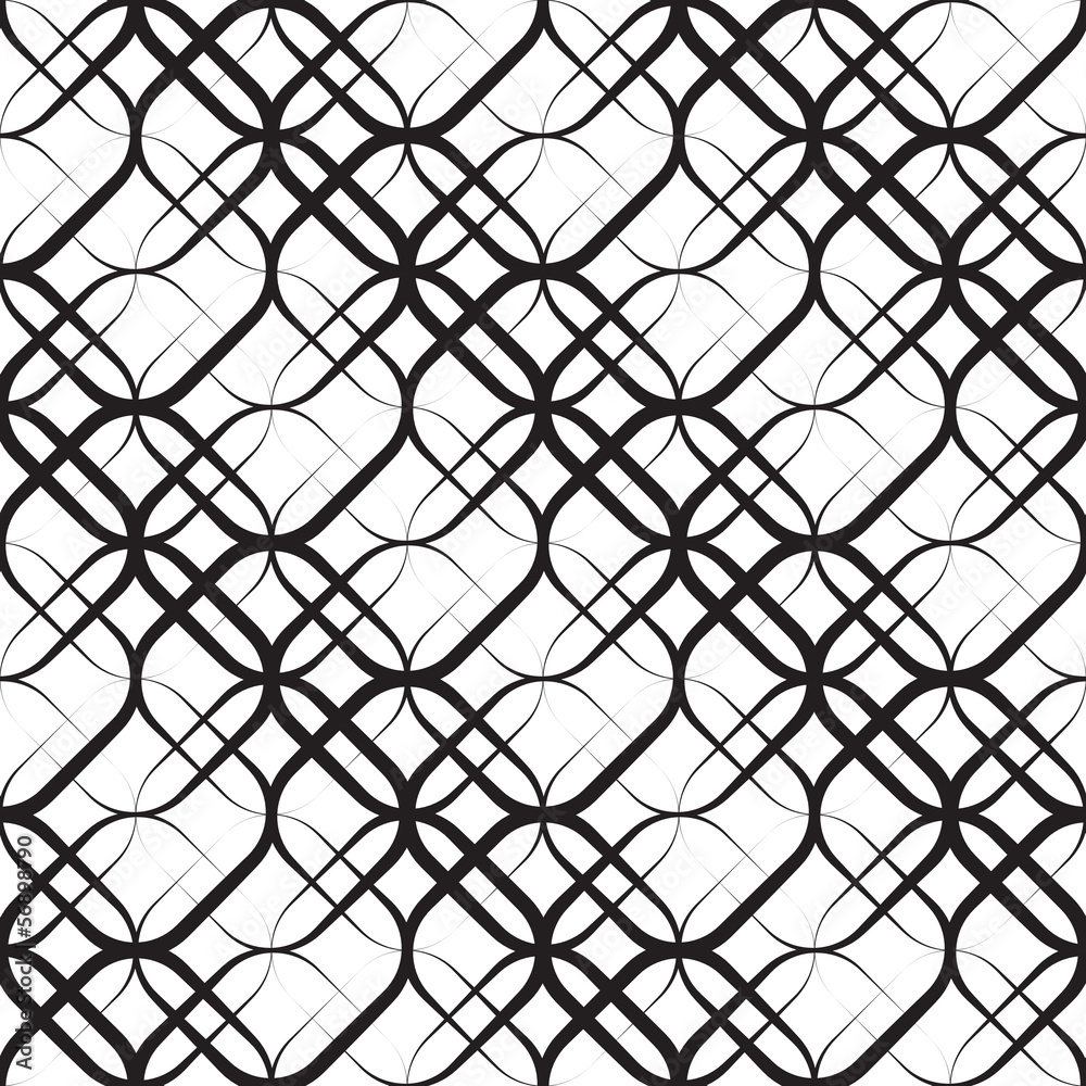 Seamless Monochrome Geometric Background Seamless Monochrome Geometric Background