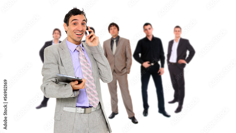 Business team isolated on white Business team isolated on white