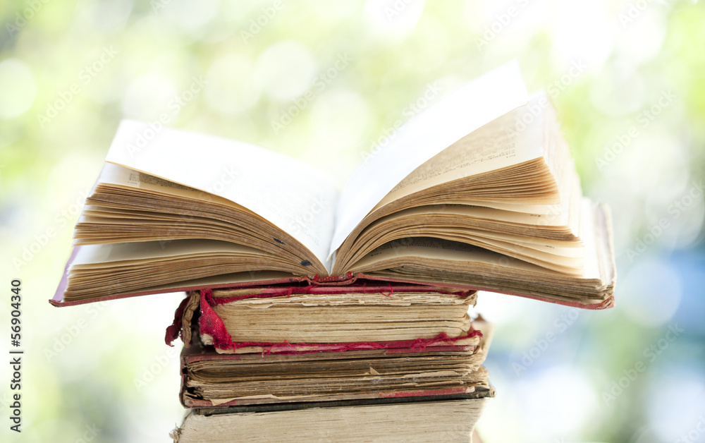 Open old book Open old book