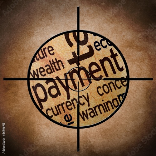 Fotografie Payment target