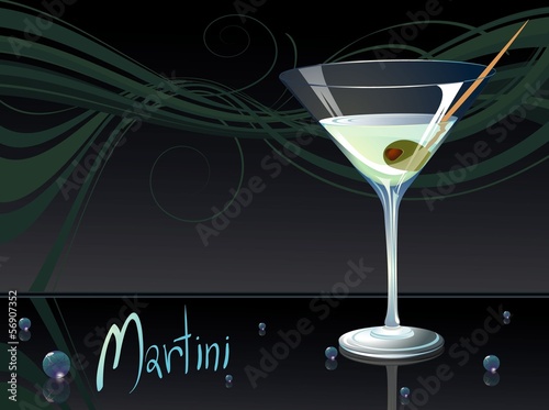 Martini. Vector.
