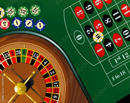 Roulette. Vector.
