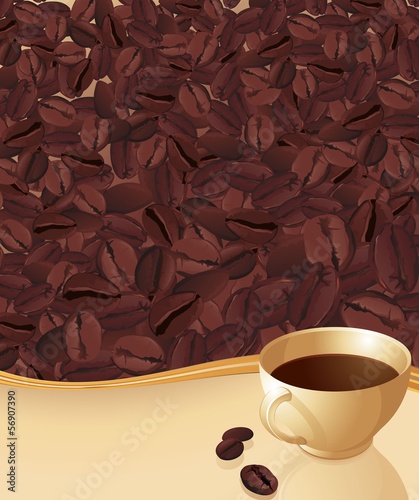 Coffee vector background