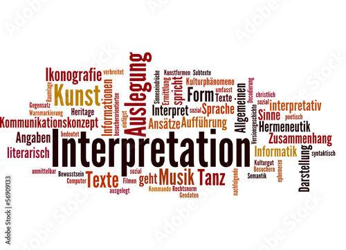 Interpretation (Hermeneutik, Verstehen, Sinn, Bedeutung) photo