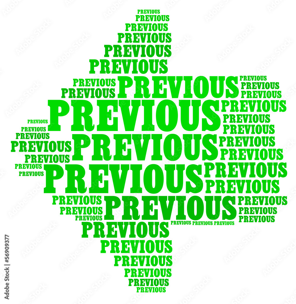 previous text collage composed in the shape of arrow. previous text collage composed in the shape of arrow.