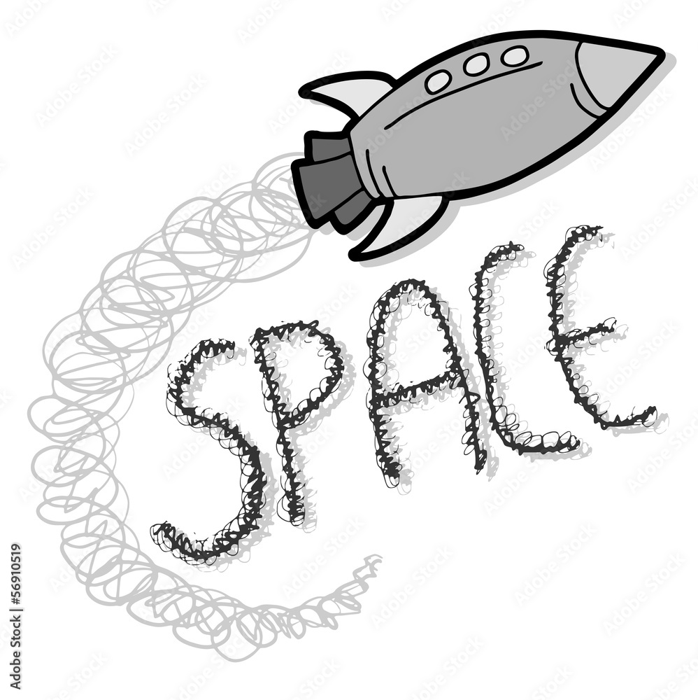 Obraz premium Space draw travel