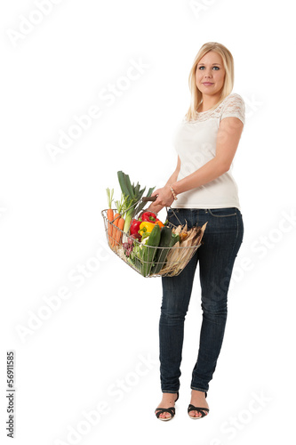 Gemüseeinkauf - Ganzkörper