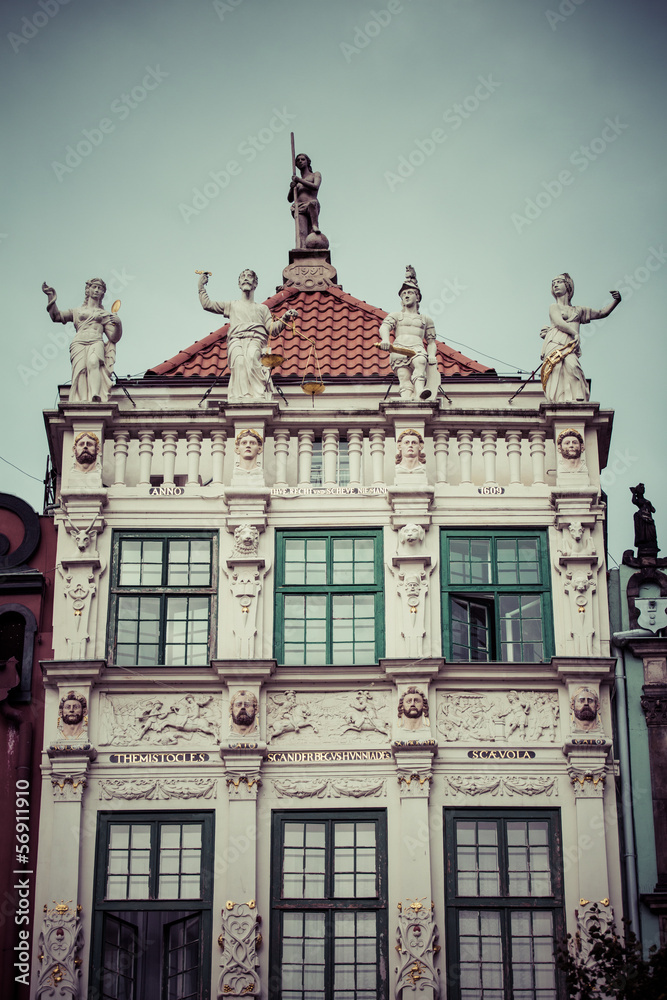 Fototapeta premium Old houses in Gdansk, Poland