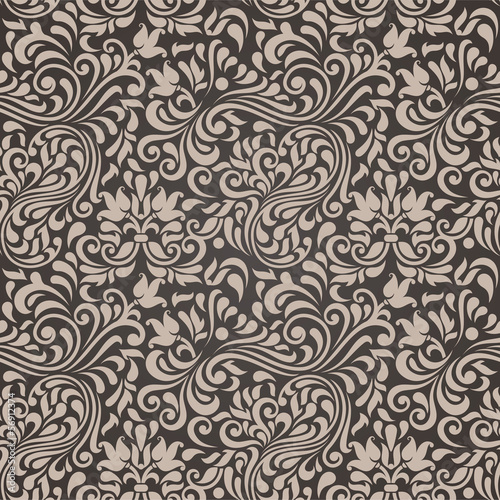 Seamless background in the style of Damascus