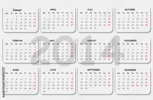 Kalender - Visitenkarte 2014