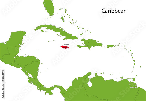 Jamaica map