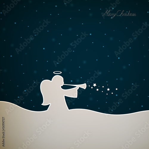 Vector Illustration of a Christmas Angel