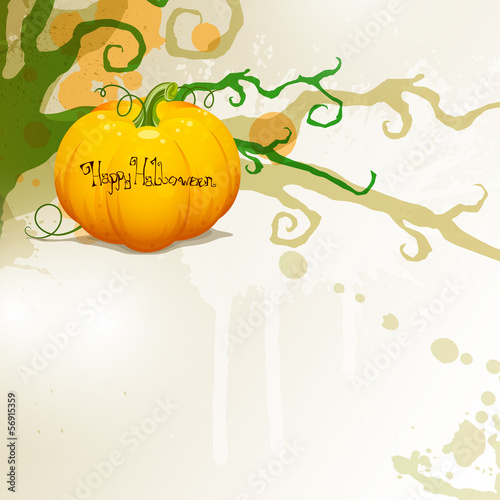 Vector Illustration of a Decorative Halloween Design