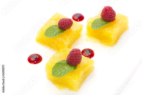 dessert of pineapple