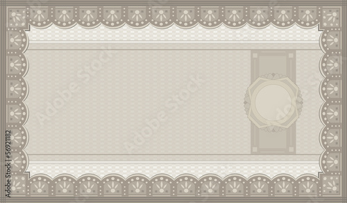 Voucher coupon paper template