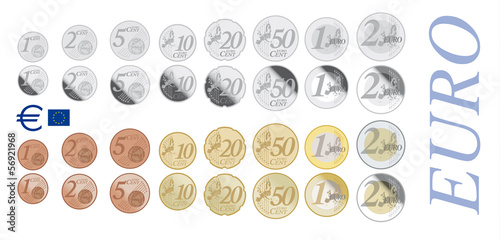 euro coins photo