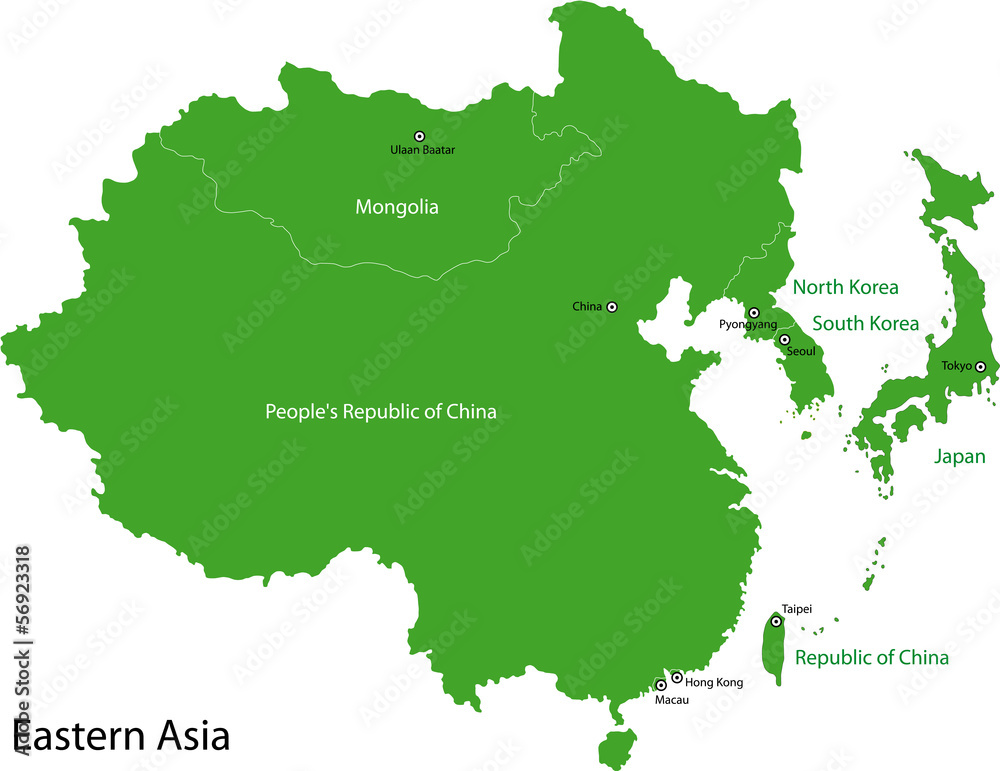 Green Eastern Asia