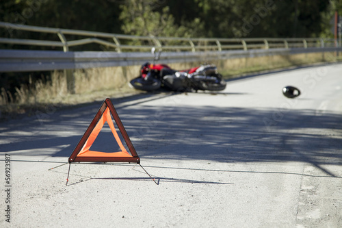 Accident with motorbike