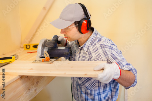 Carpenter at work