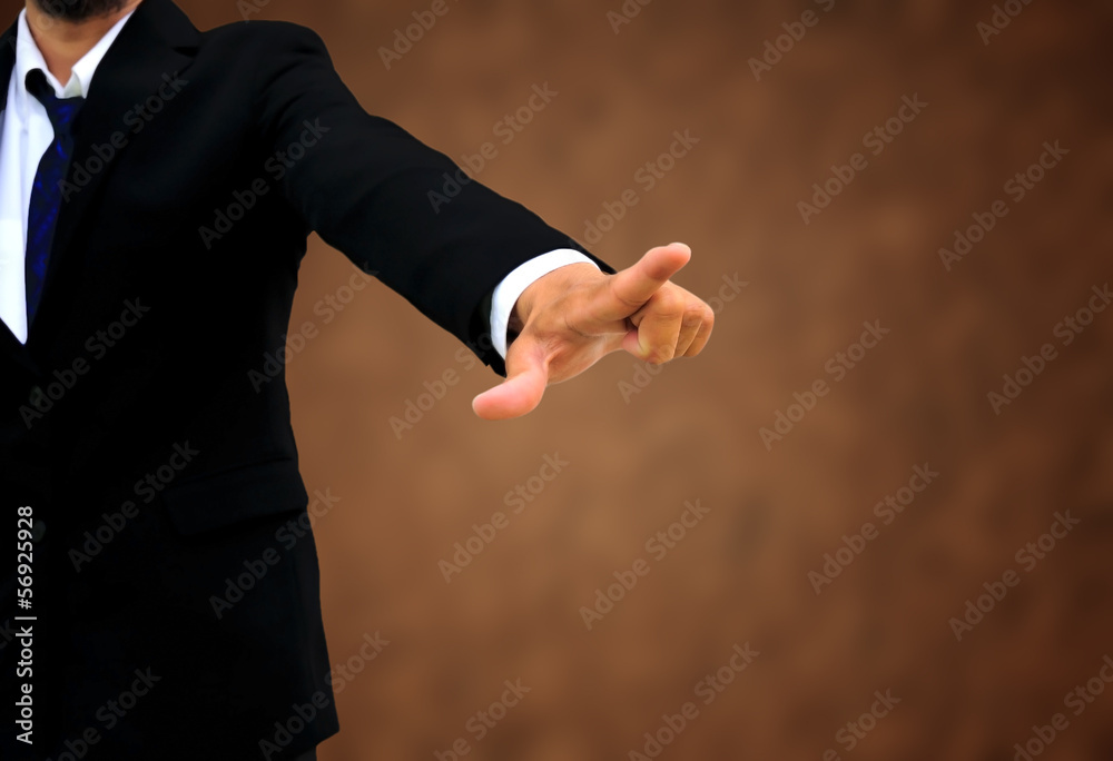 Fototapeta premium businessman pointing at you