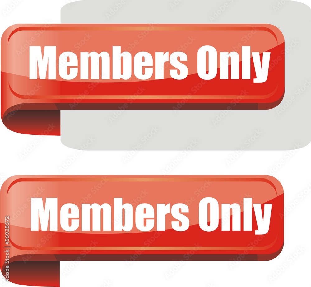 étiquette bordure members only