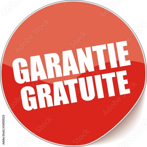 étiquette garantie gratuite