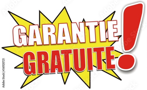 étiquette garantie gratuite