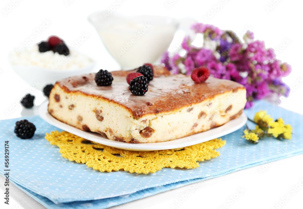 Cheese casserole with raisins Cheese casserole with raisins