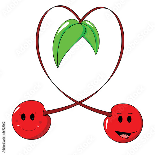 Cherries heart