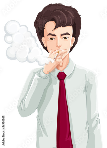 A man smoking