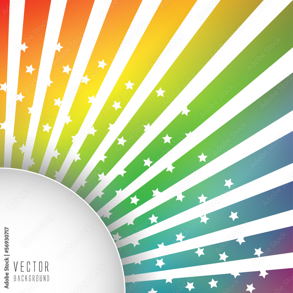 星放射状背景放射光虹色の背景stock Vector Adobe Stock