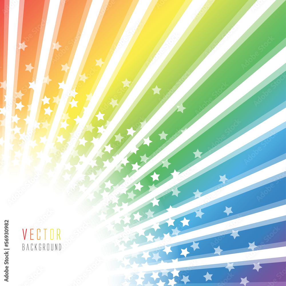 放射状背景放射光虹色の背景stock Vector Adobe Stock