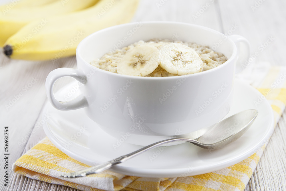 Oatmeal with bananas Oatmeal with bananas