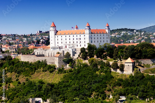 Medieval castle on the hill , Bratislava, Slovakia