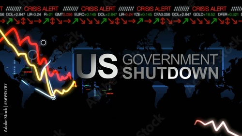 US government shutdown budget deadlock crisis chart animation
