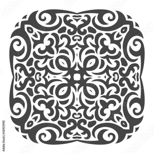 Abstract vector mehndi tattoo ornament