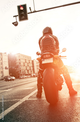 Obraz na płótnie motorcyclist