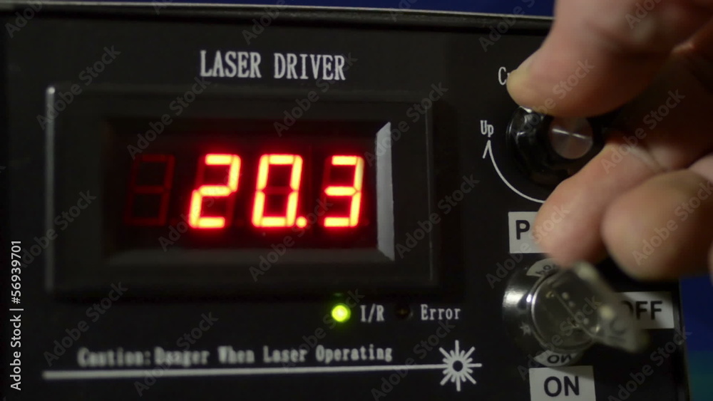 Laser wird gestartet