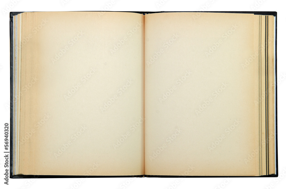 old book isolate include clipping path