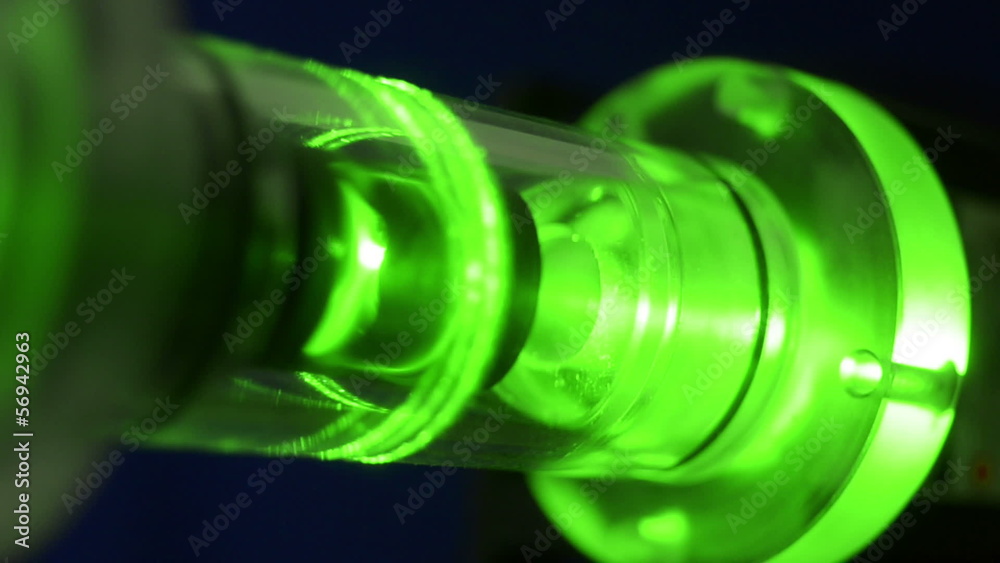 Laser läuft an