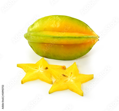 star apple on white background