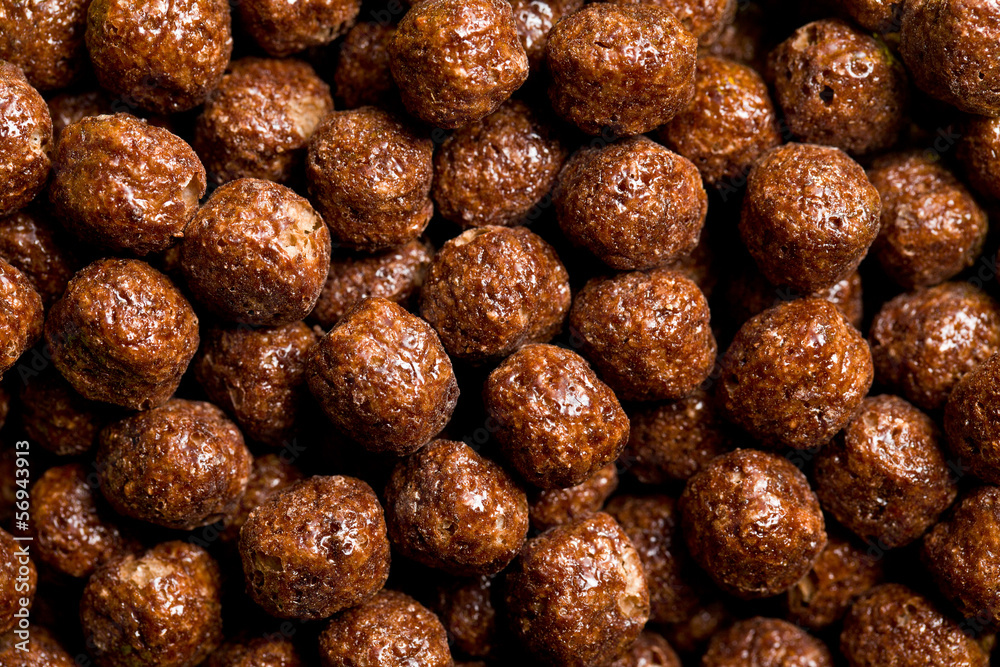 chocolate cereal balls Photos | Adobe Stock