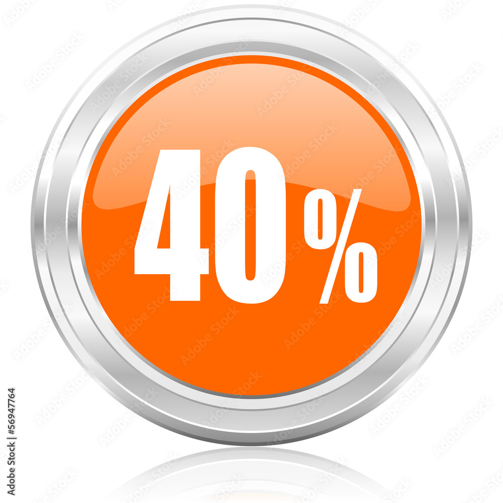 40 percent icon 40 percent icon