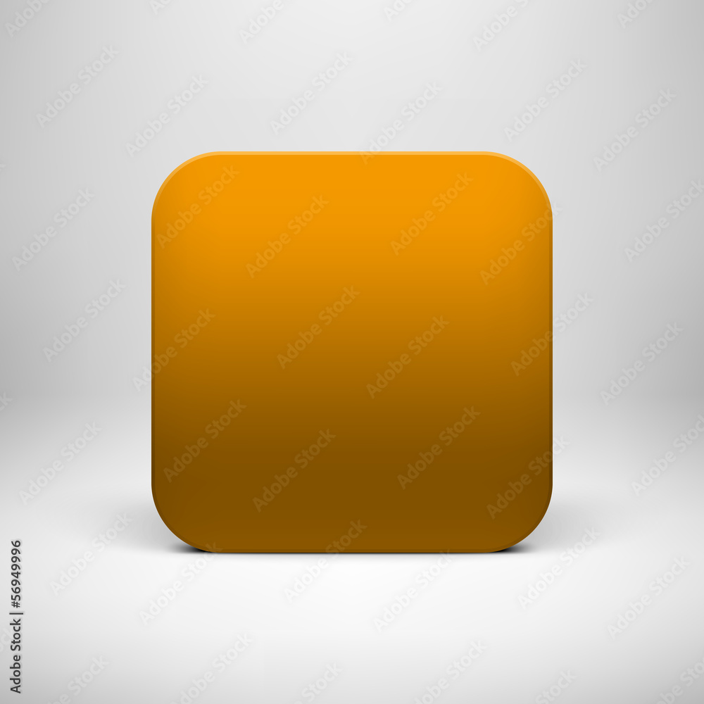 Technology Orange Blank App Icon Template Technology Orange Blank App Icon Template