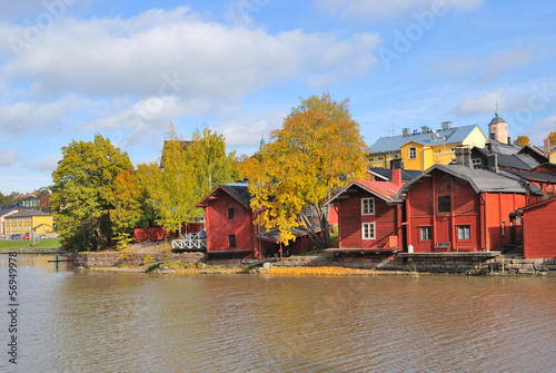 Finland. Autumn in Porvoo
