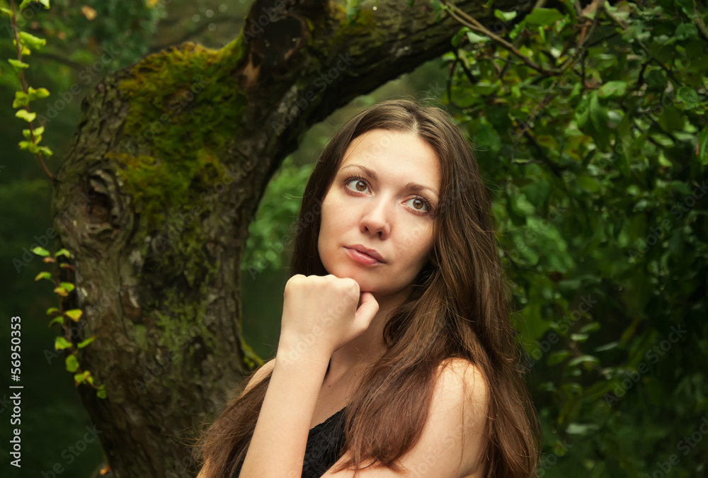 Naklejka premium girl
