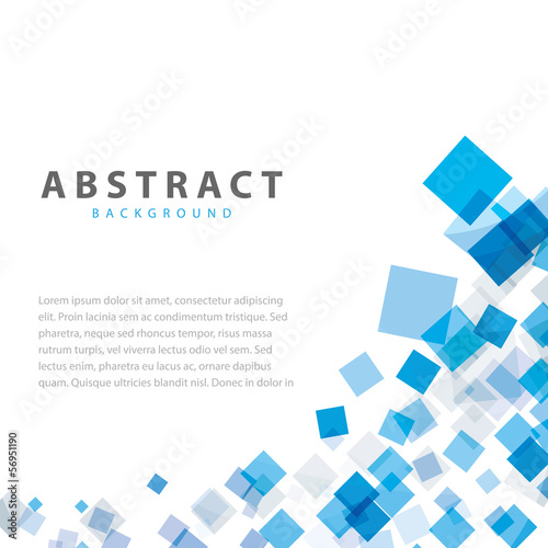 Blue squares business abstract background vector eps10