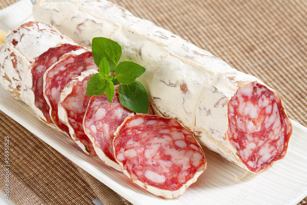 French dry sausage French dry sausage